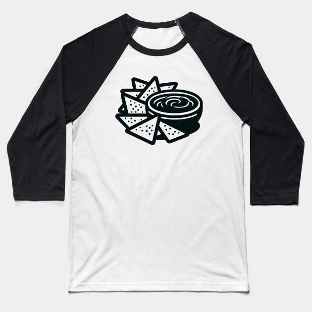 Chips and Salsa Baseball T-Shirt by KayBee Gift Shop